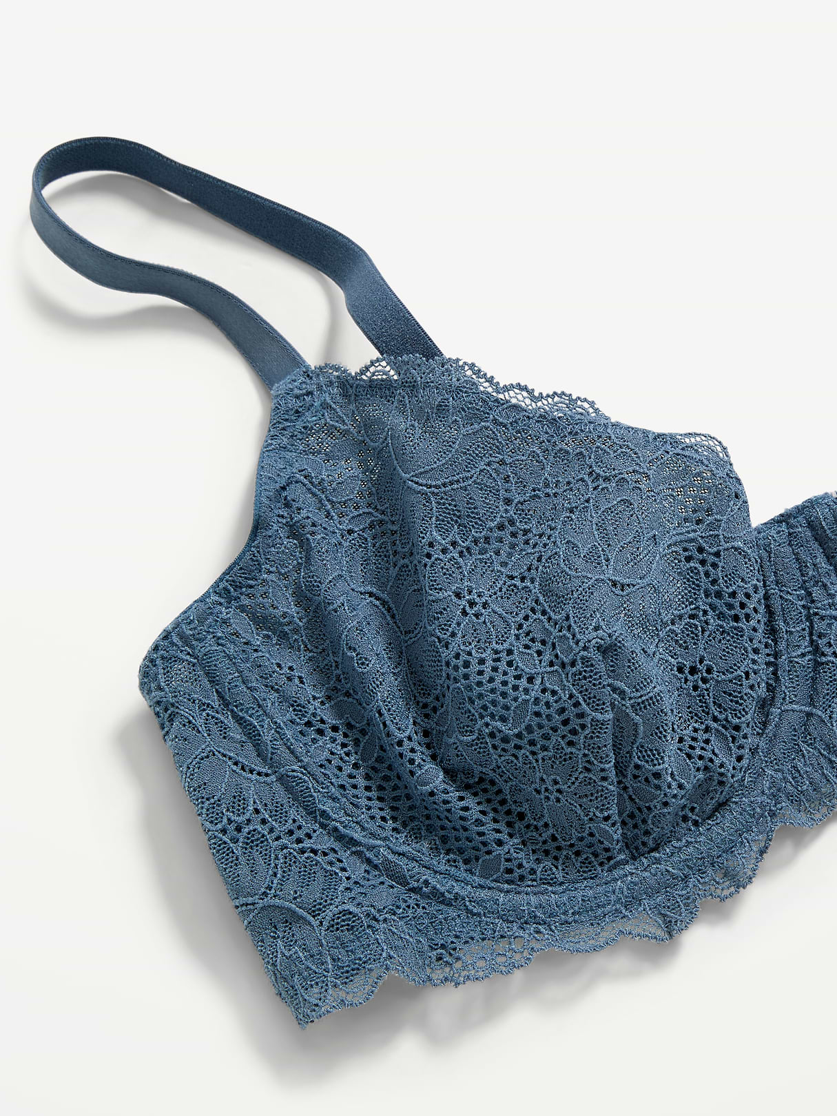 Lace Balconette Bra - Neptune
