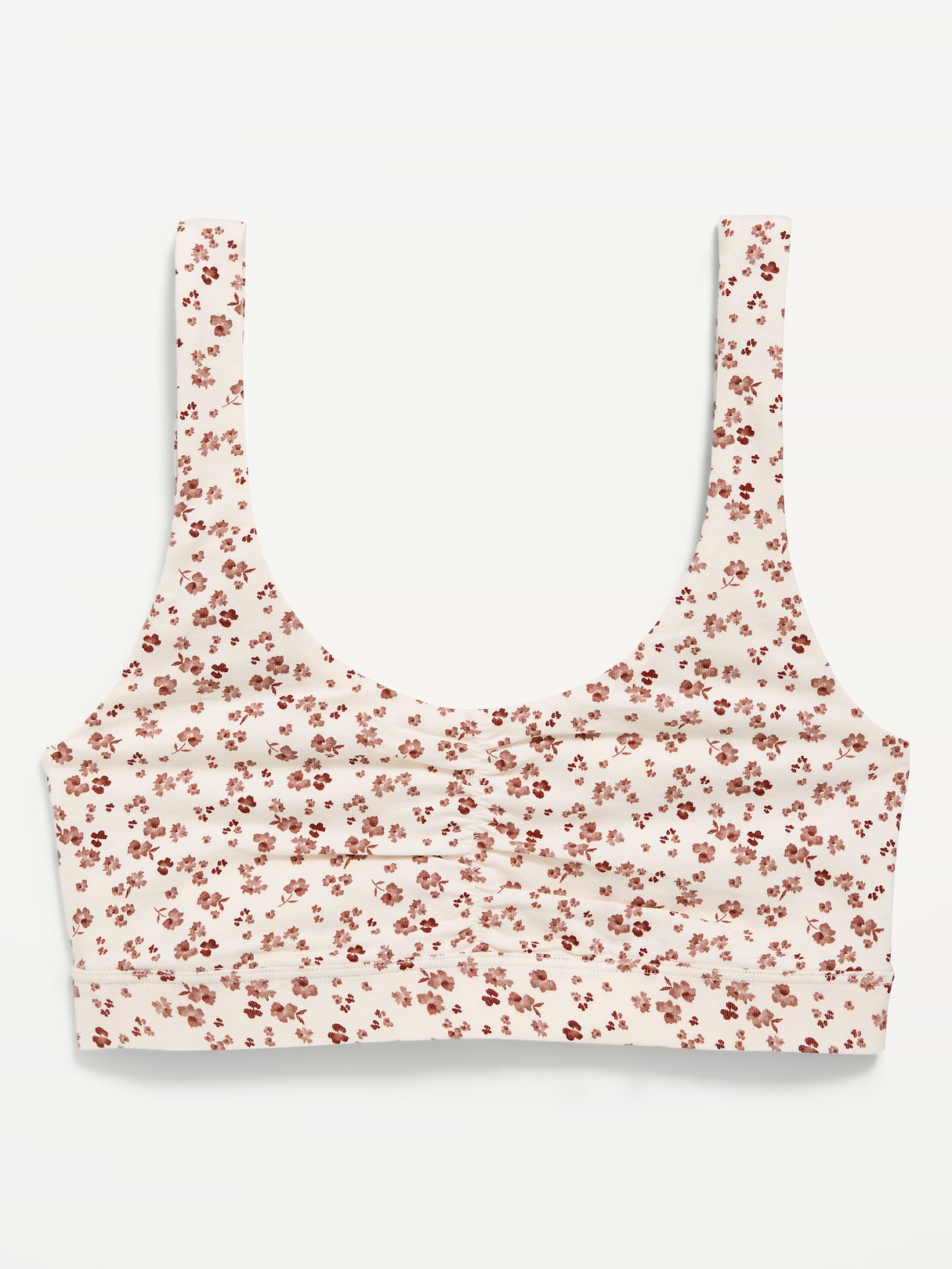 Ruched Cotton Bralette - Wine Tasting