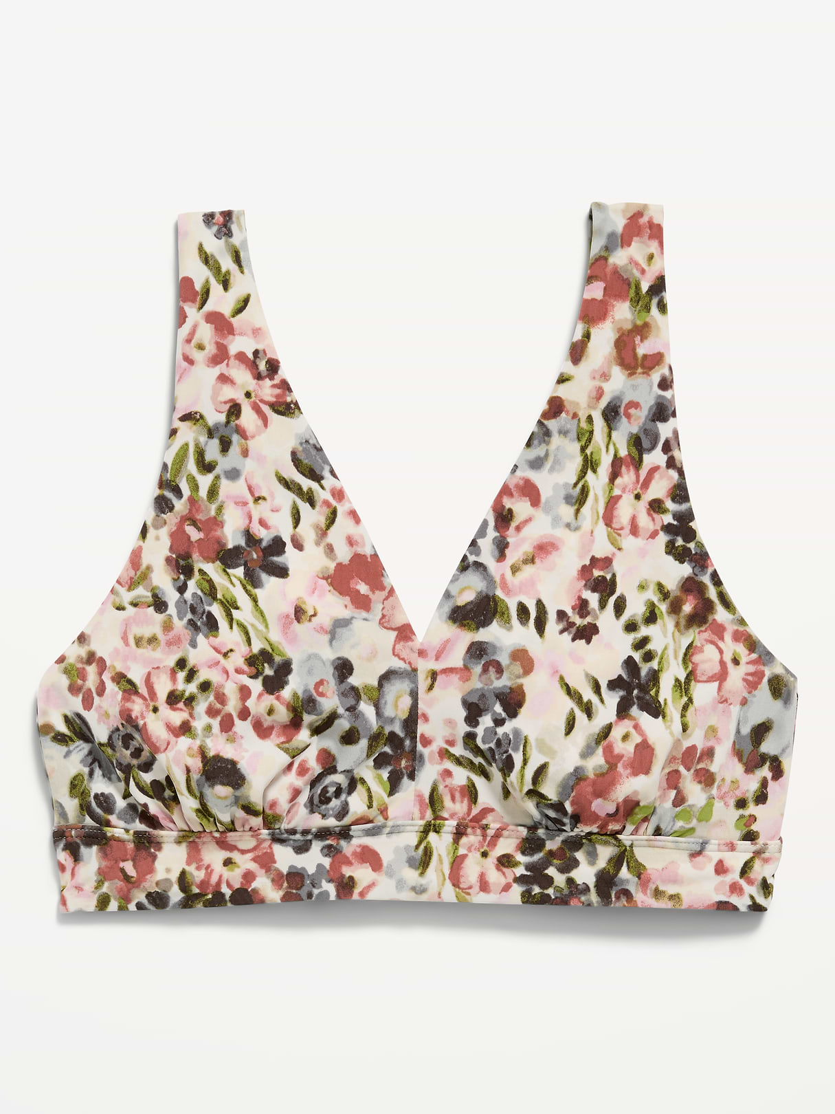 No-Show Bralette - Red Floral