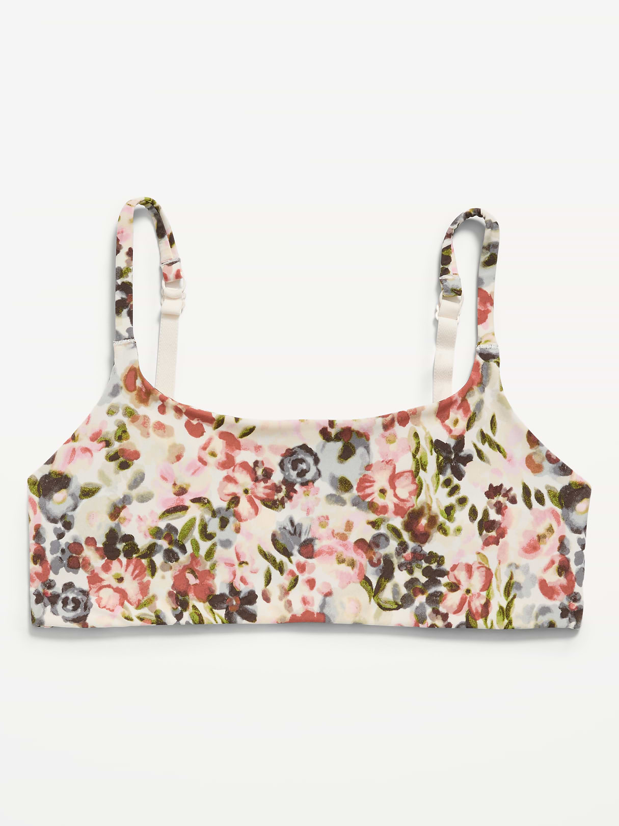No-Show Bralette - Red Floral