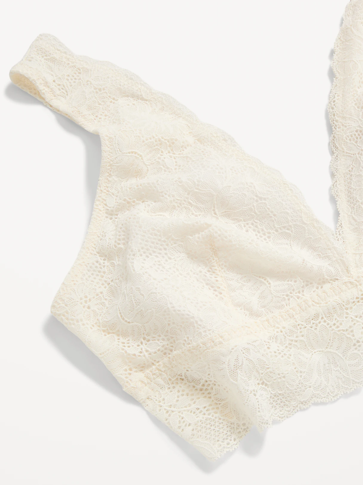 Lace Longline Bra - Sea Salt