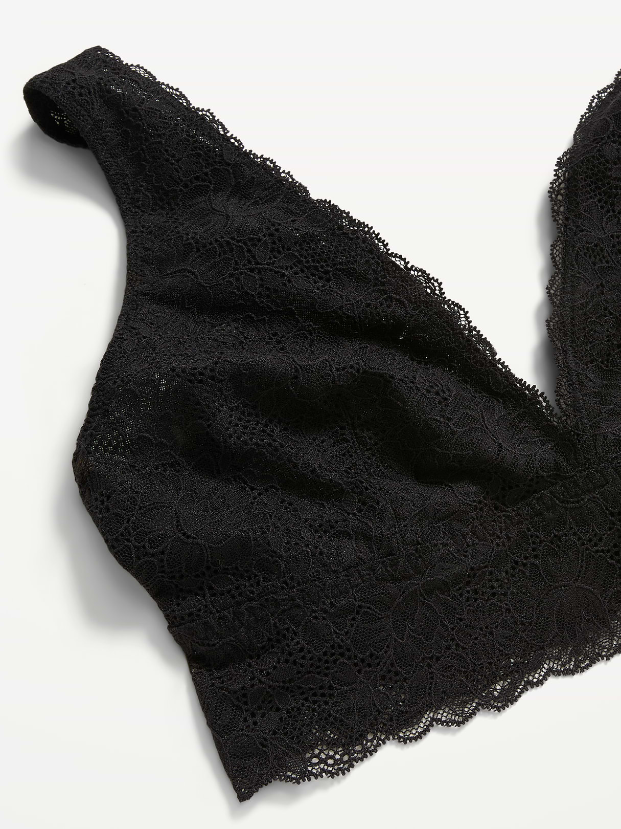 Lace Longline Bra - Black Jack