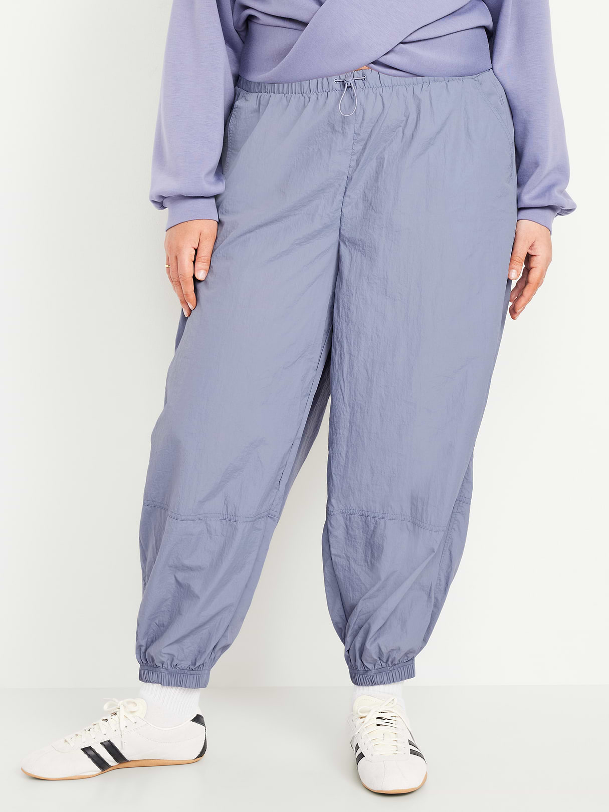 Pull-On Windbreaker Parachute Pants - Lunar Path
