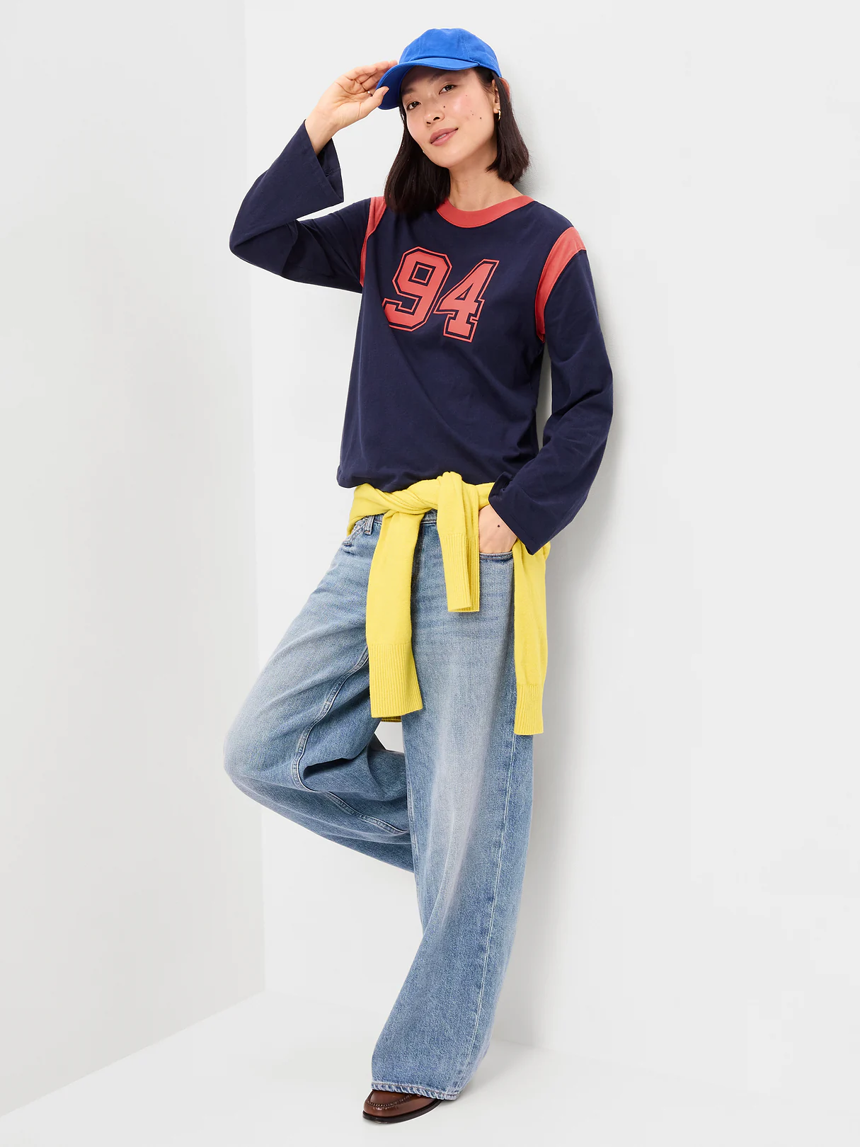 EveryWear Long-Sleeve Graphic T-Shirt - In the Navy