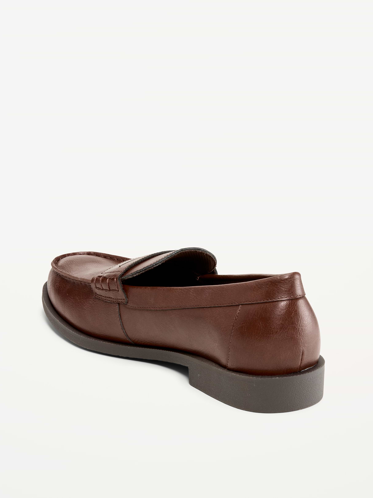 Faux-Leather Loafers for Men - Russet Brown