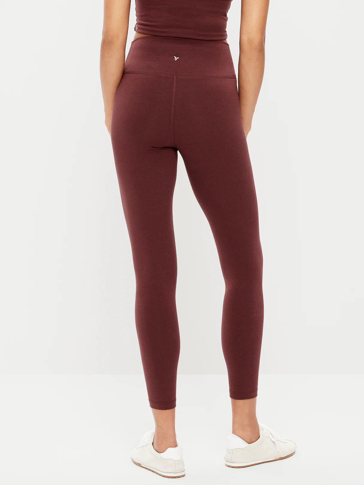 High-Waisted PowerChill 7/8 Cotton Leggings - Wine Tasting
