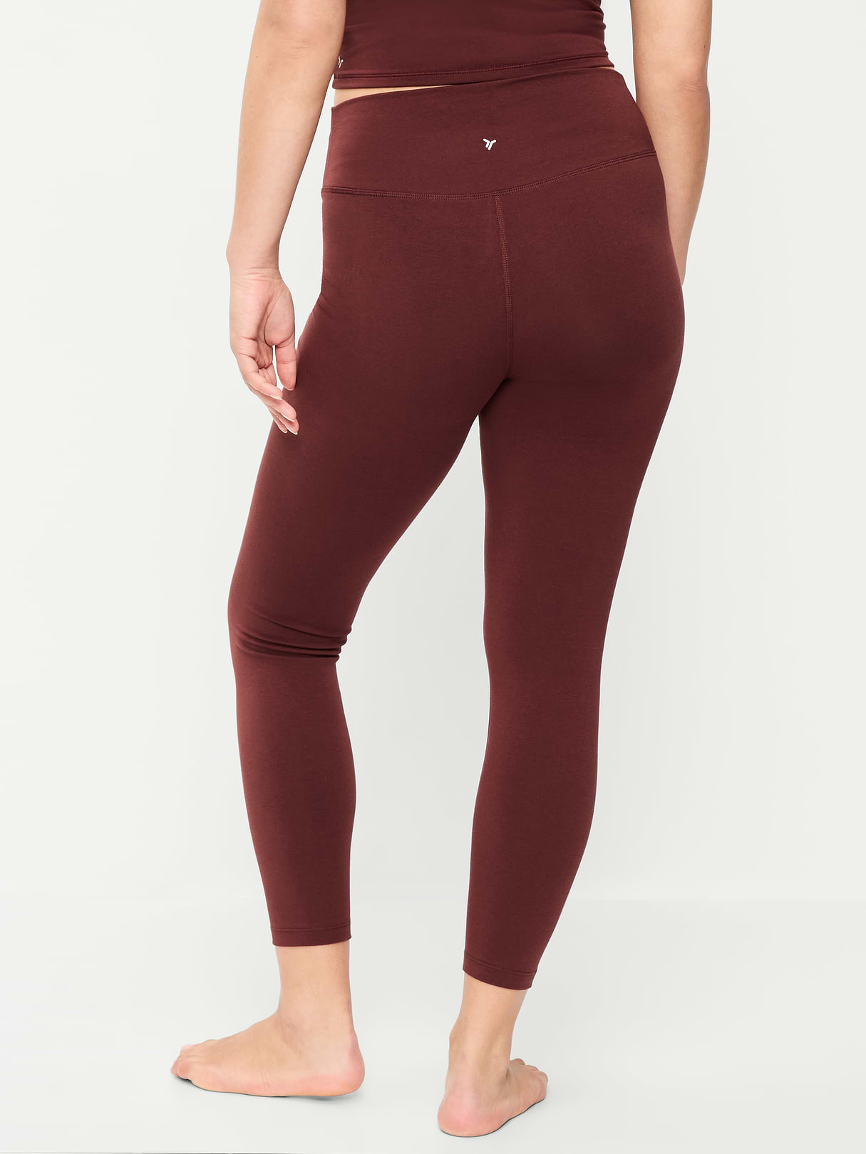 High-Waisted PowerChill 7/8 Cotton Leggings - Wine Tasting