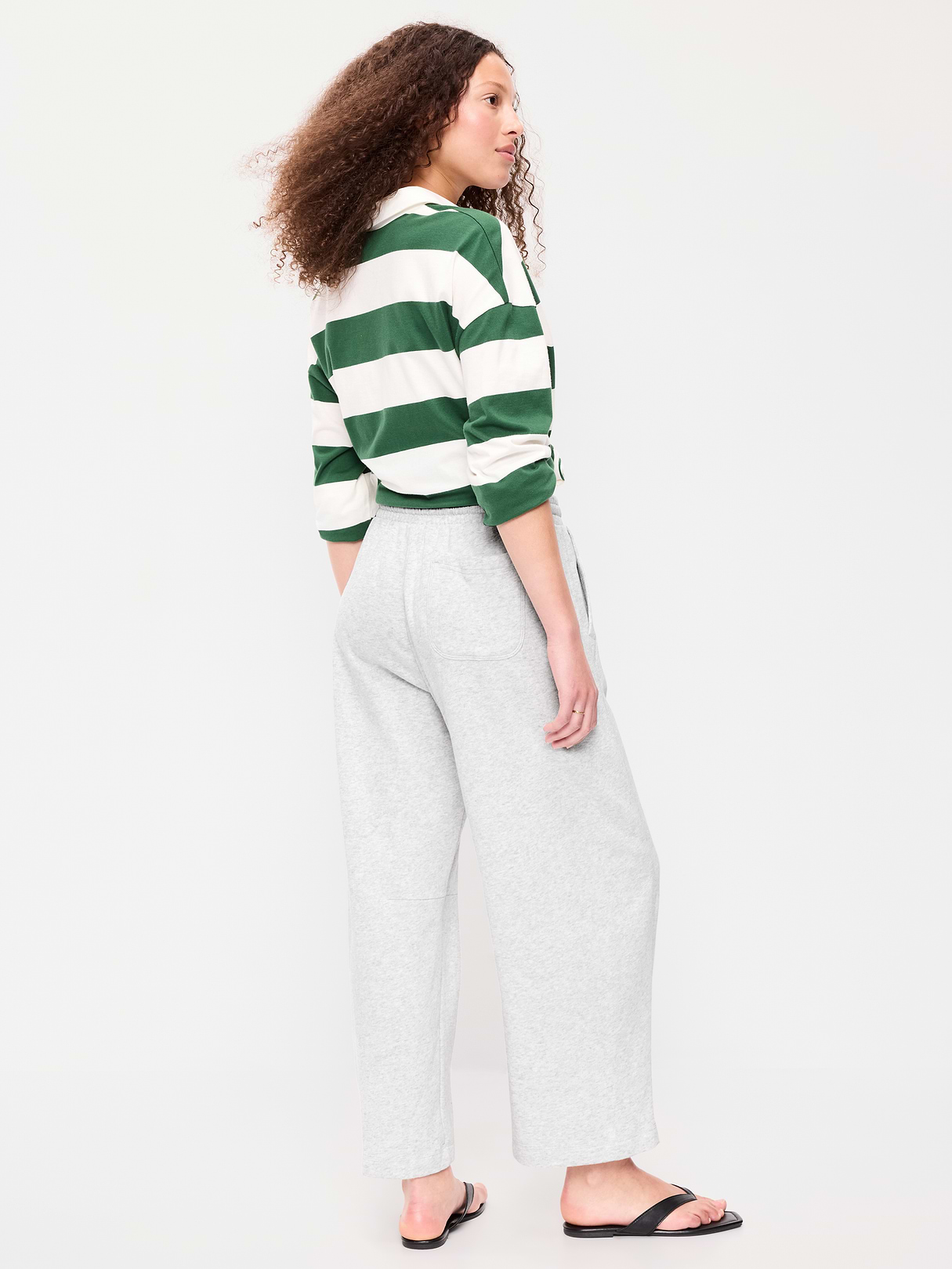 Mid-Rise SoComfy Barrel Sweatpants - Light Gray Heather