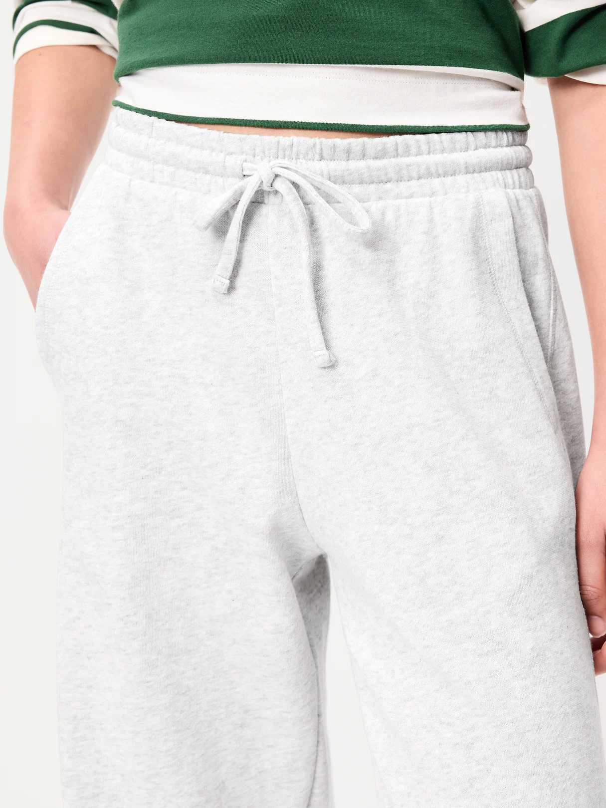 Mid-Rise SoComfy Barrel Sweatpants - Light Gray Heather