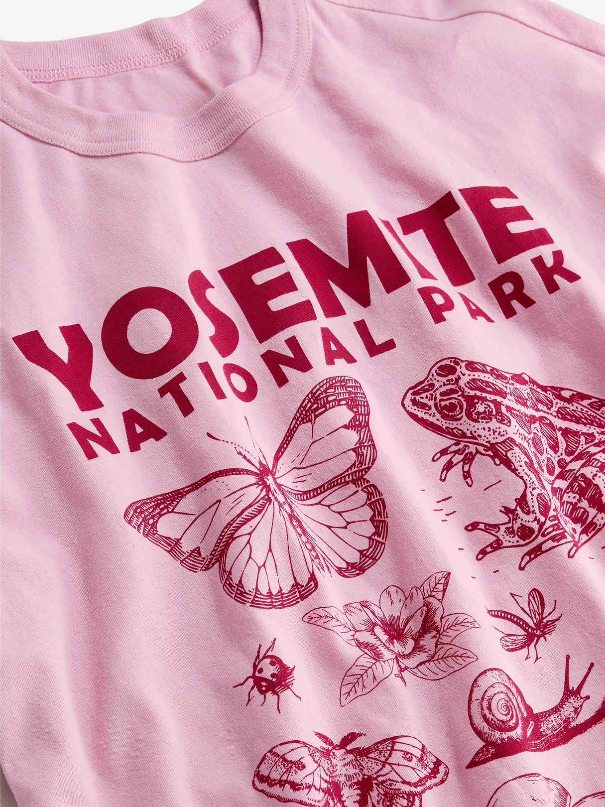 Yosemite National Park Crew-Neck Oversized T-Shirt - Bergamot