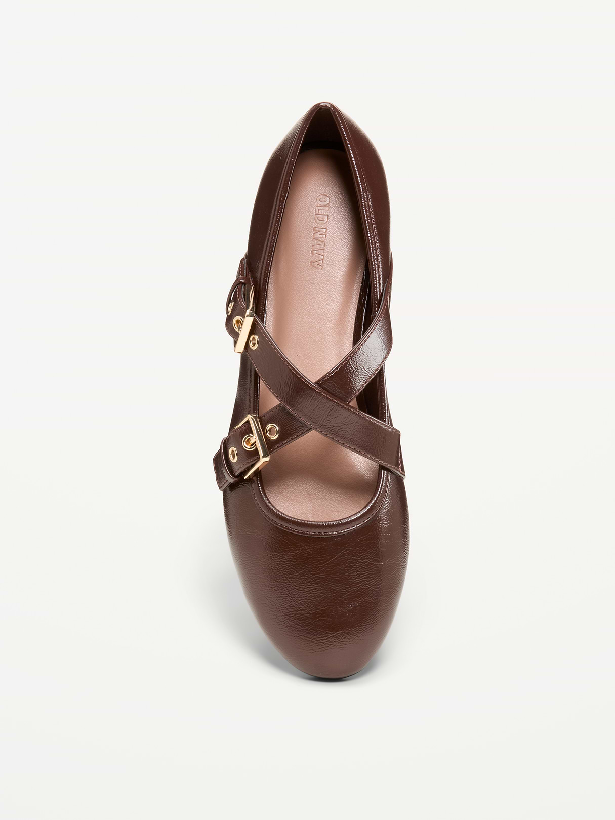 Buckle-Strap Mary Jane Ballet Flats for Women - Coco de mer