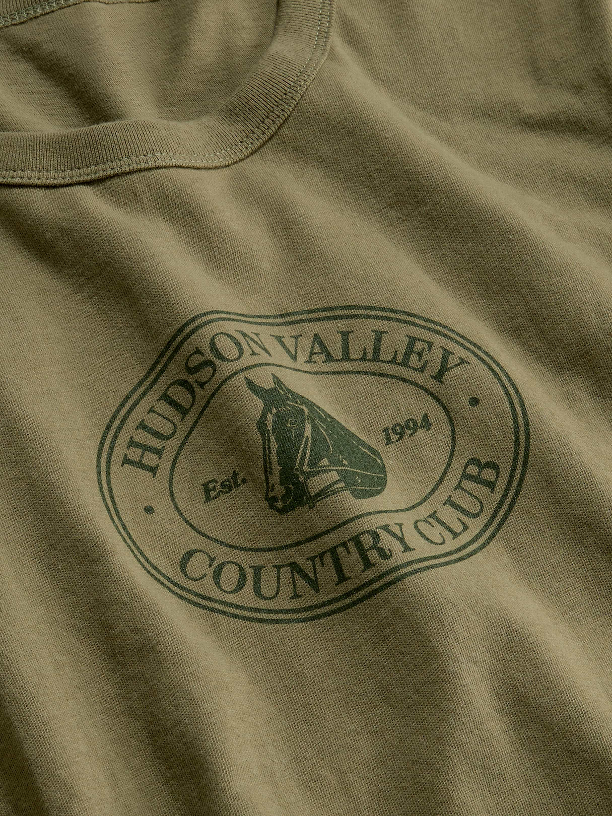 EveryWear Crew-Neck Graphic T-Shirt - Dill Caper