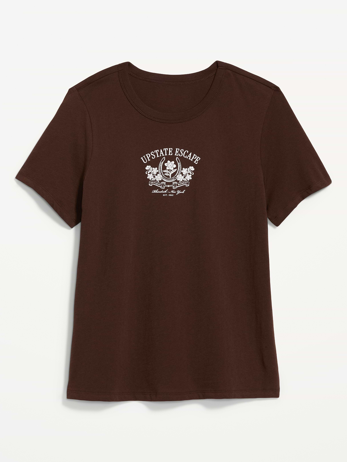 EveryWear Crew-Neck Graphic T-Shirt - Earthen