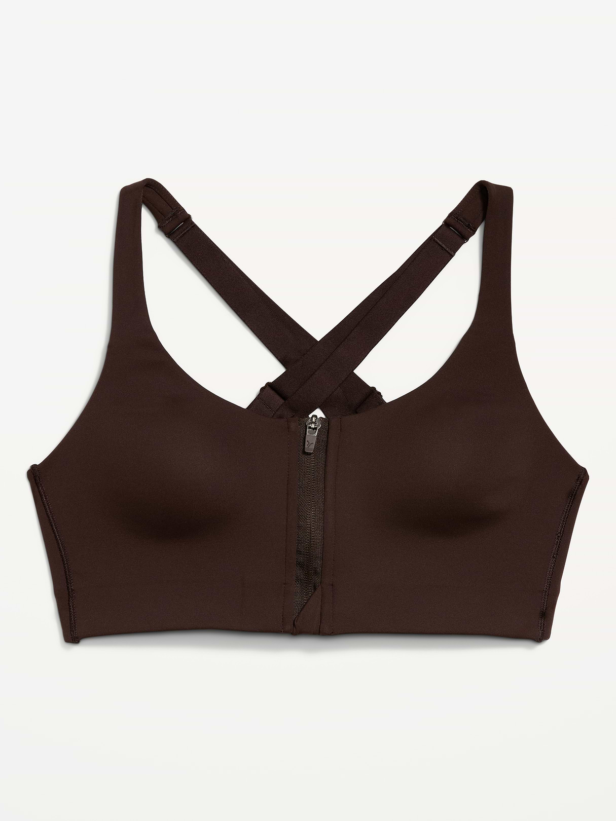 High Support PowerSoft Sports Bra - Black Coffee