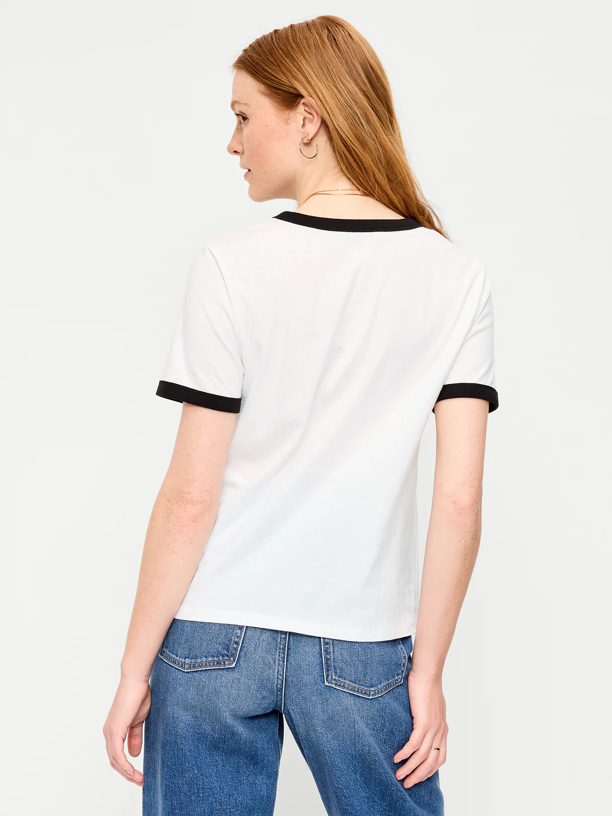 EveryWear Crew-Neck Graphic T-Shirt - White Lilies