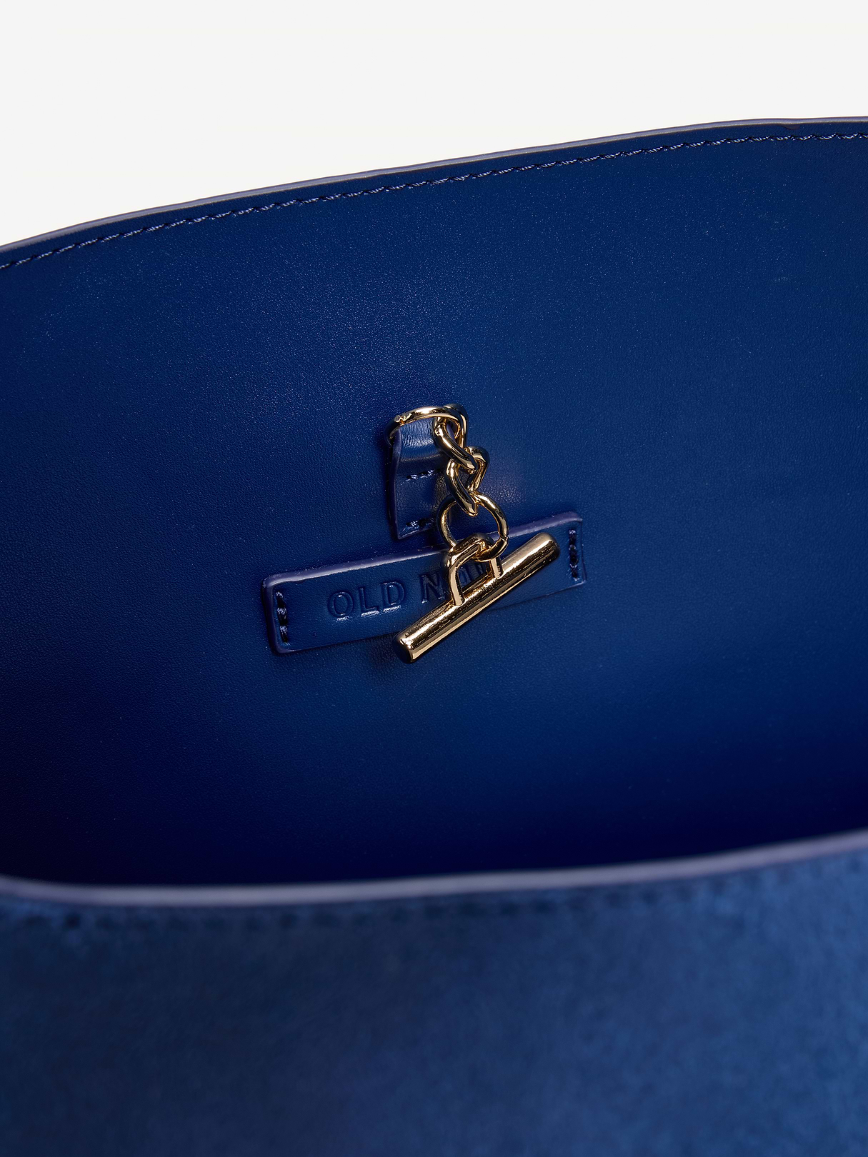 Large Preppy Bucket Bag - Ahoy Navy