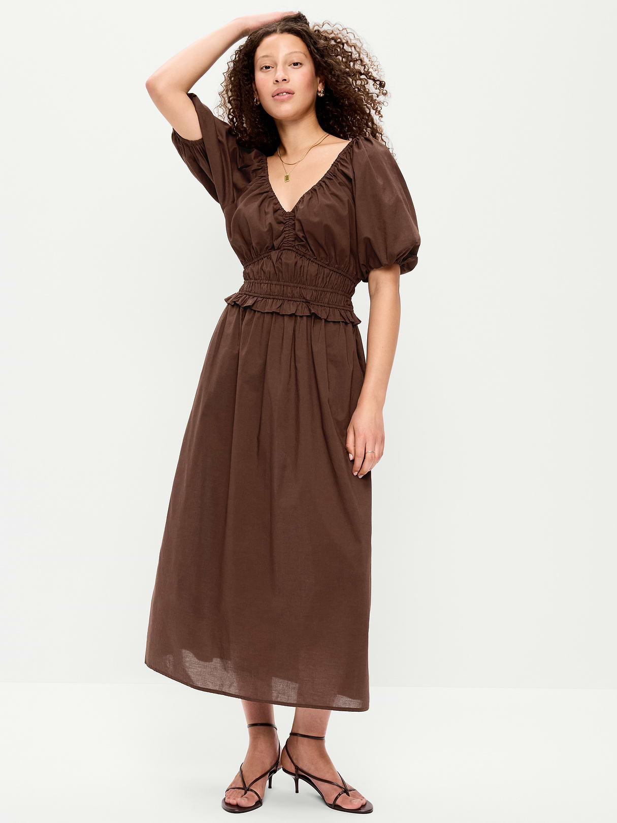 Fit & Flare Prairie Midi Dress - Earthen
