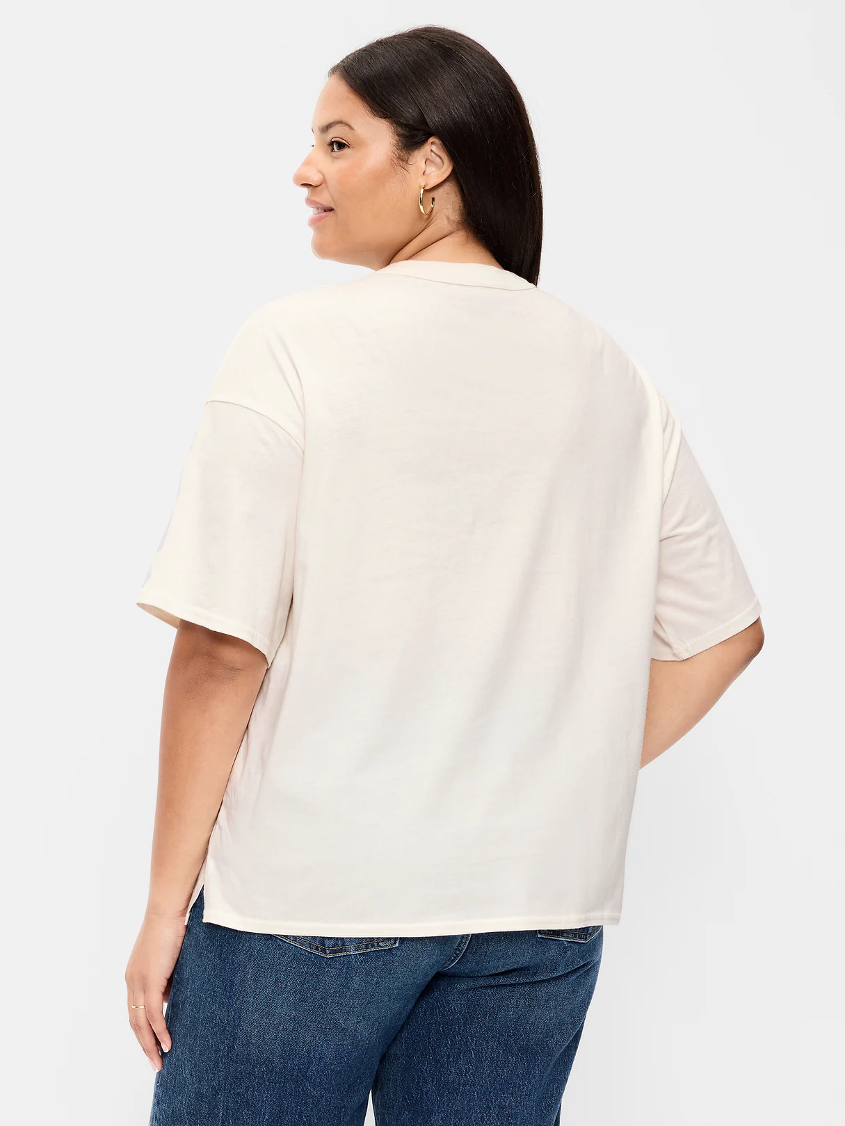Yosemite National Park Crew-Neck Oversized T-Shirt - Sea Salt