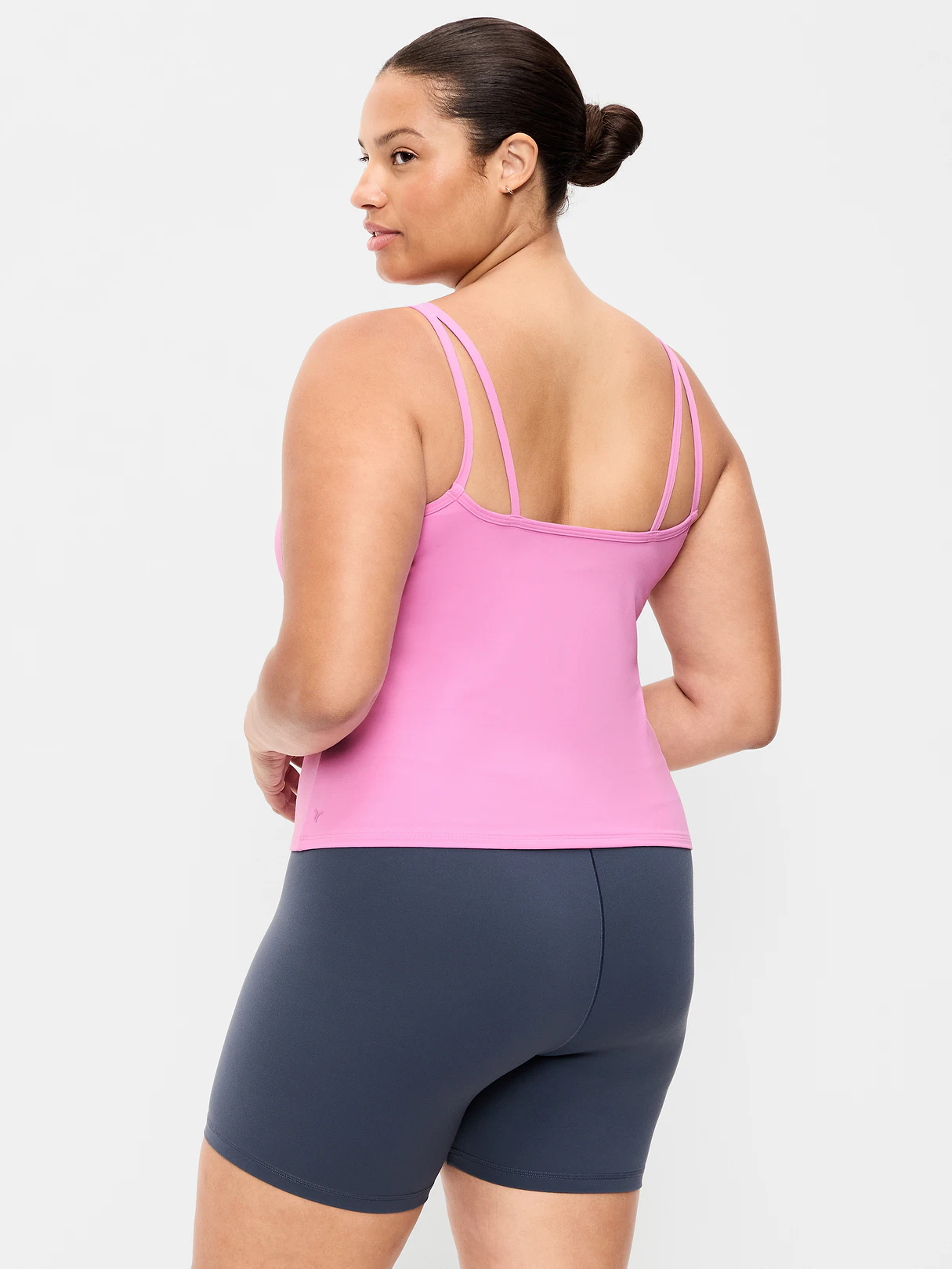 StudioSmooth Strappy Light Support Top - Rock Rose