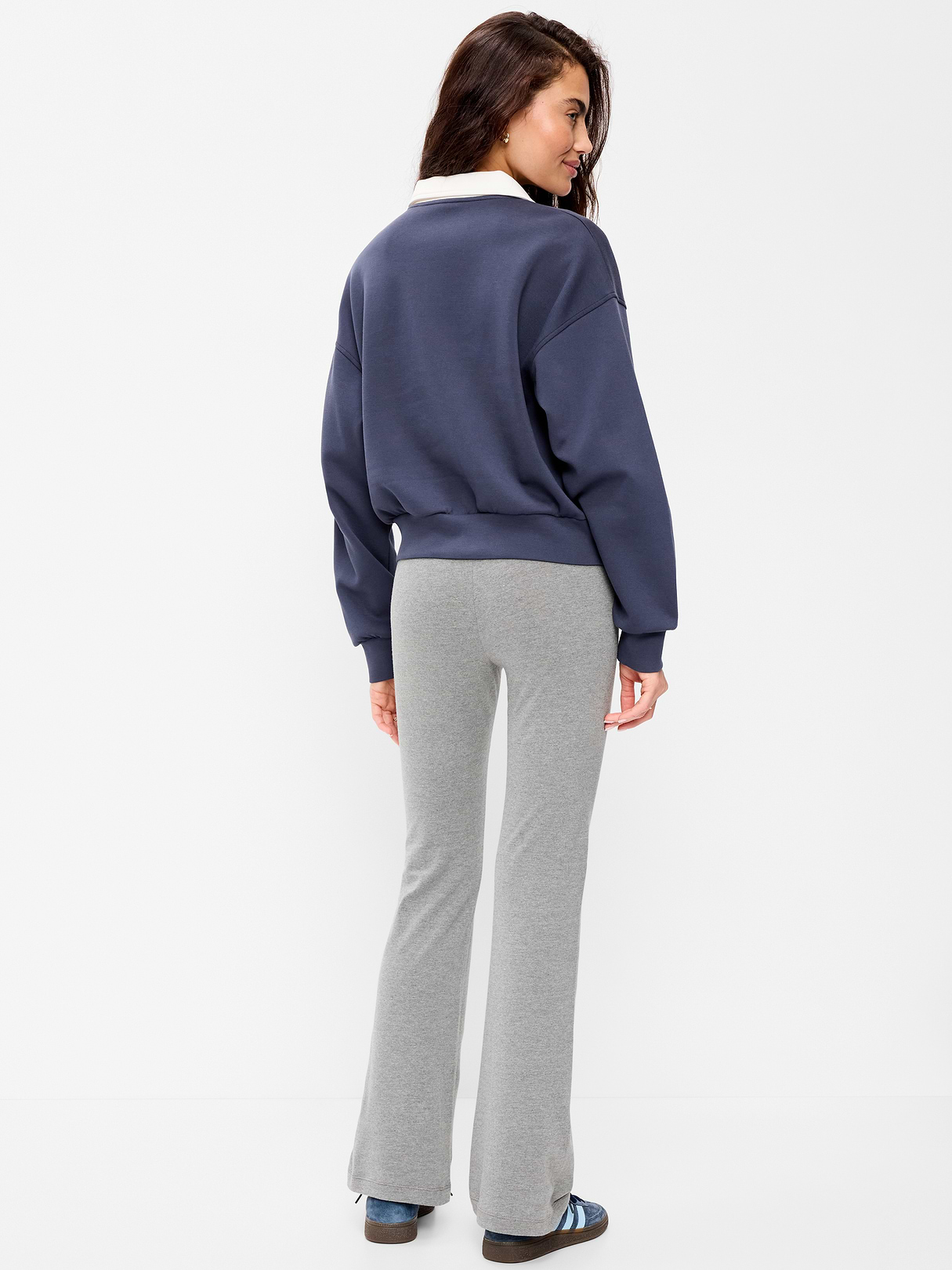 High-Waisted Flare Leggings - Classic Gray