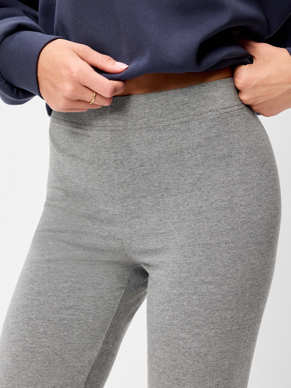 High-Waisted Flare Leggings - Classic Gray