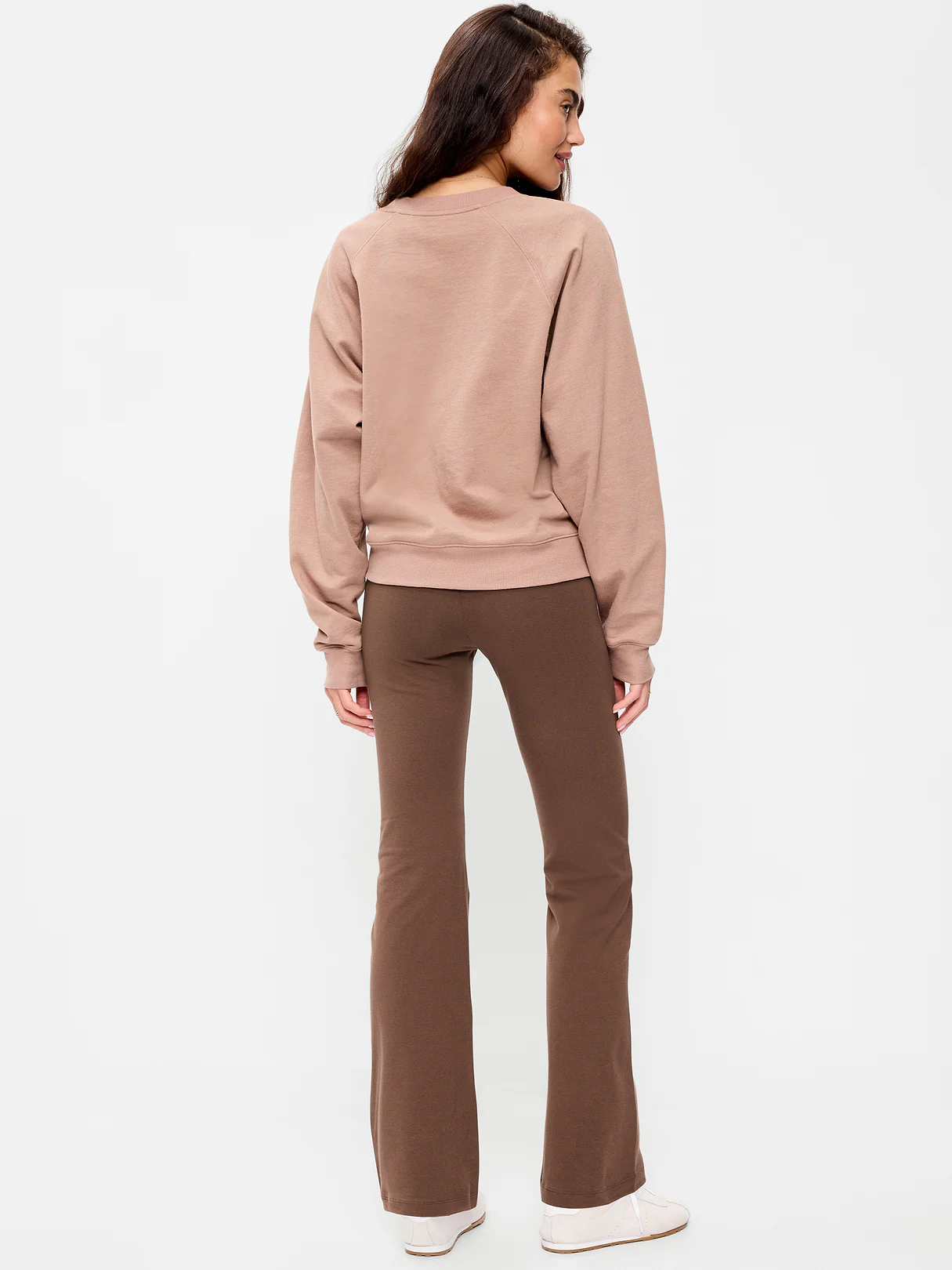 High-Waisted Flare Leggings - Peppercorn