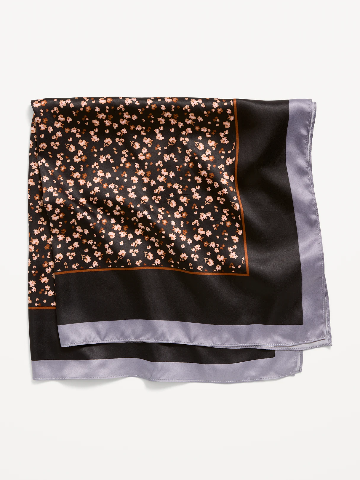 Outtek™ Silky Scarf - Black Floral