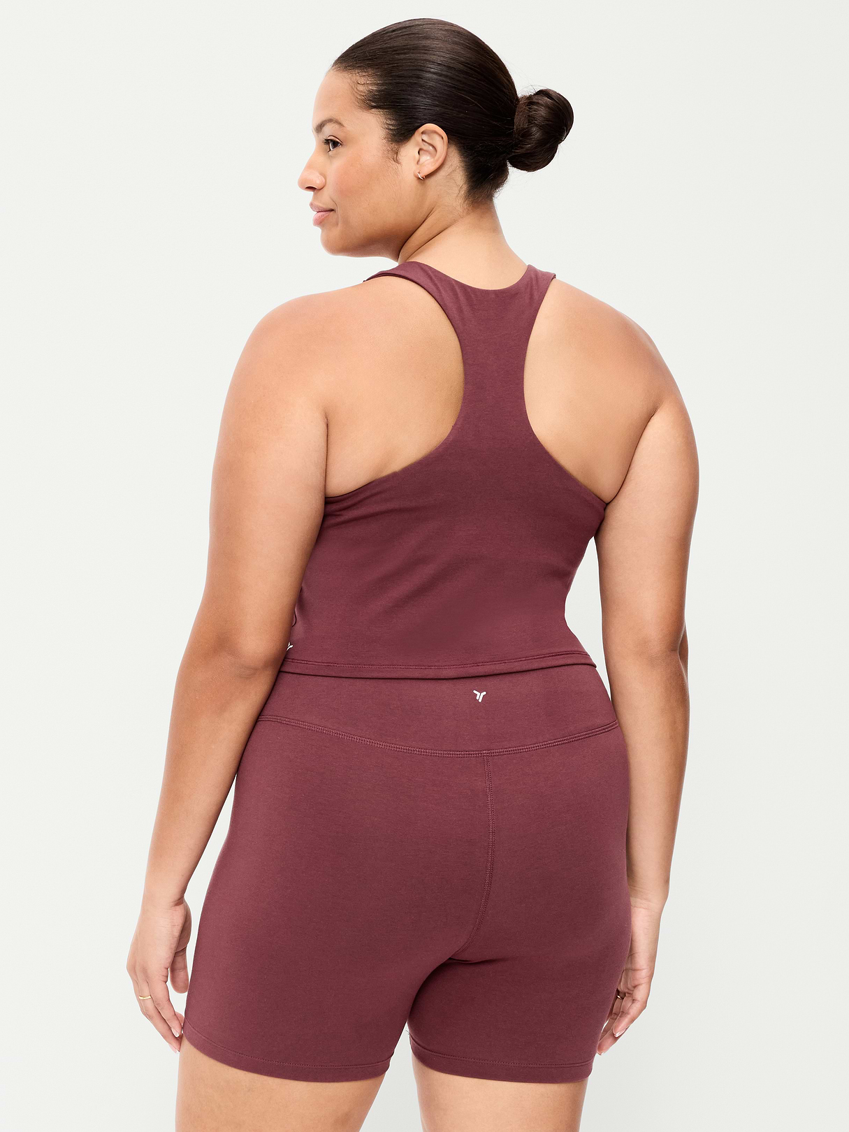 Light Support PowerChill High-Neck Racerback Sports Bra - Wine Tasting