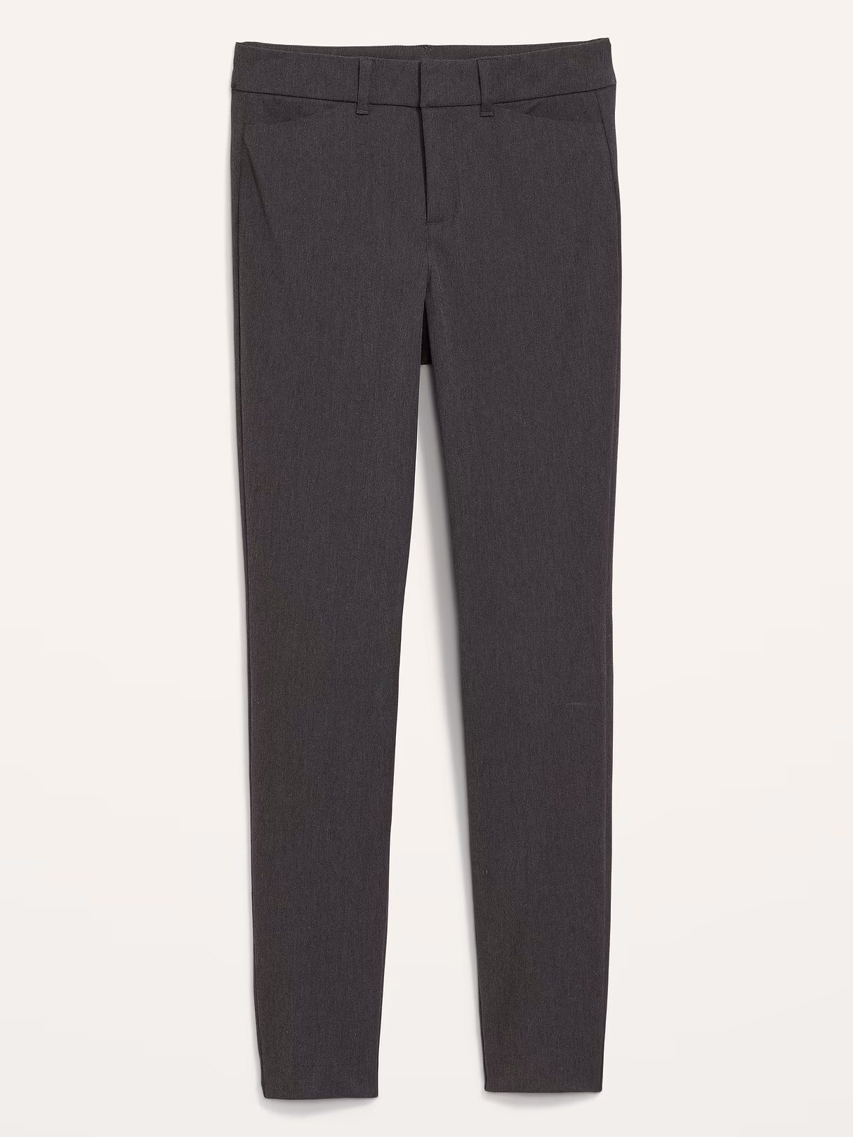 High-Waisted Pixie Skinny Pants - Dark Heathered Gray