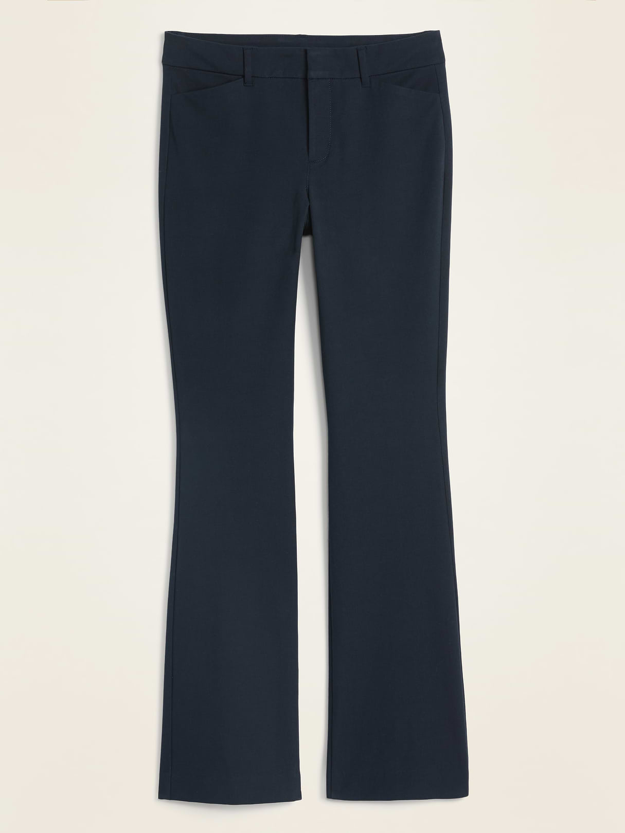 High-Waisted Pixie Flare Pants - Navy