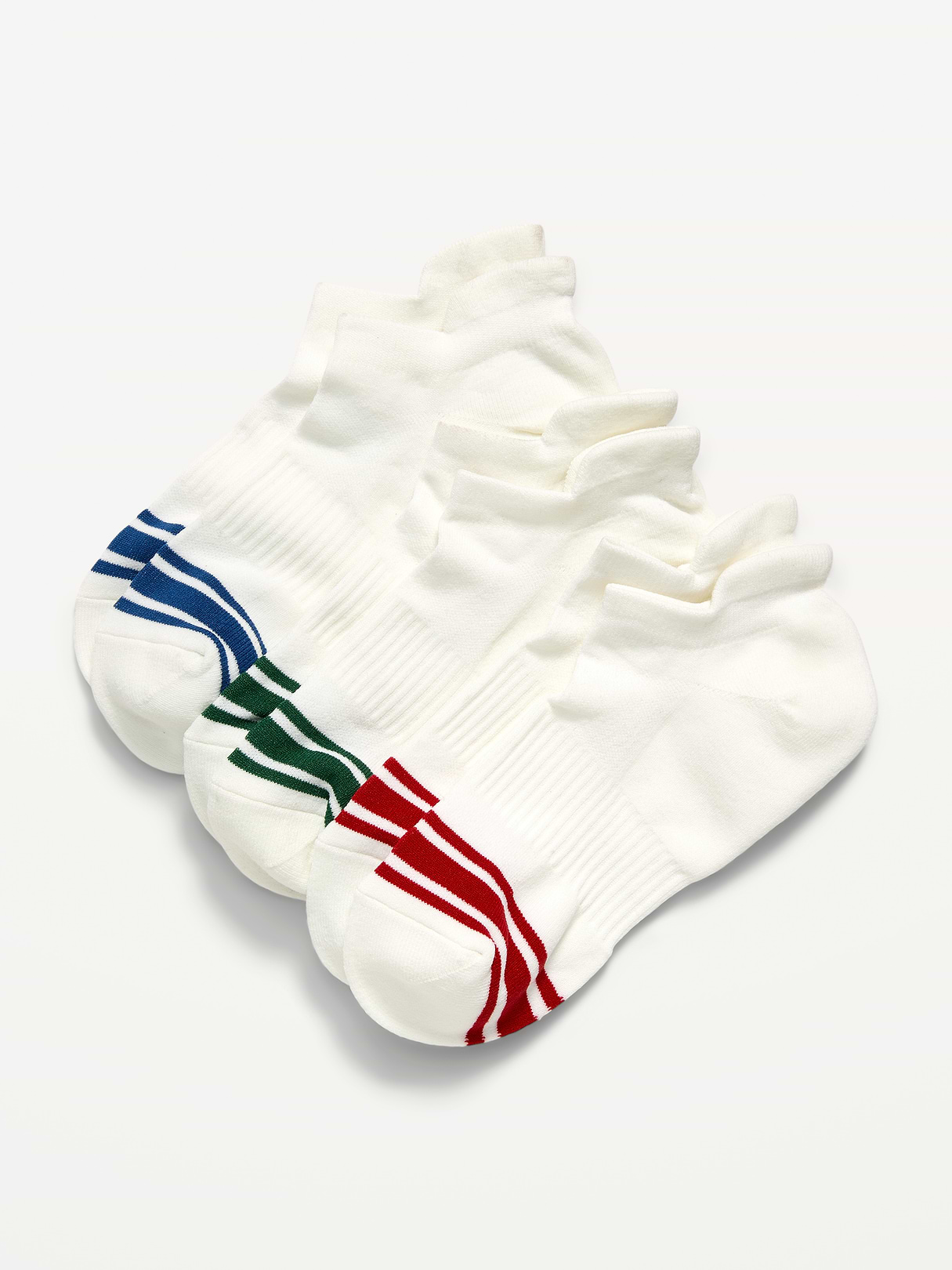 Running Ankle Socks 3-Pack for Women - Seasonal Stripes