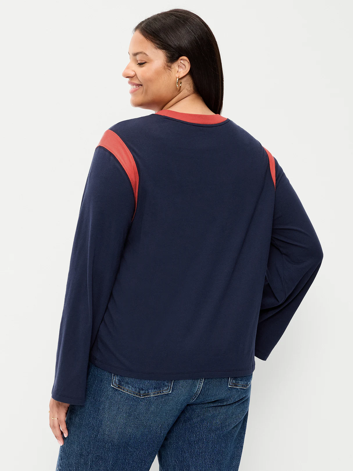 EveryWear Long-Sleeve Graphic T-Shirt - In the Navy