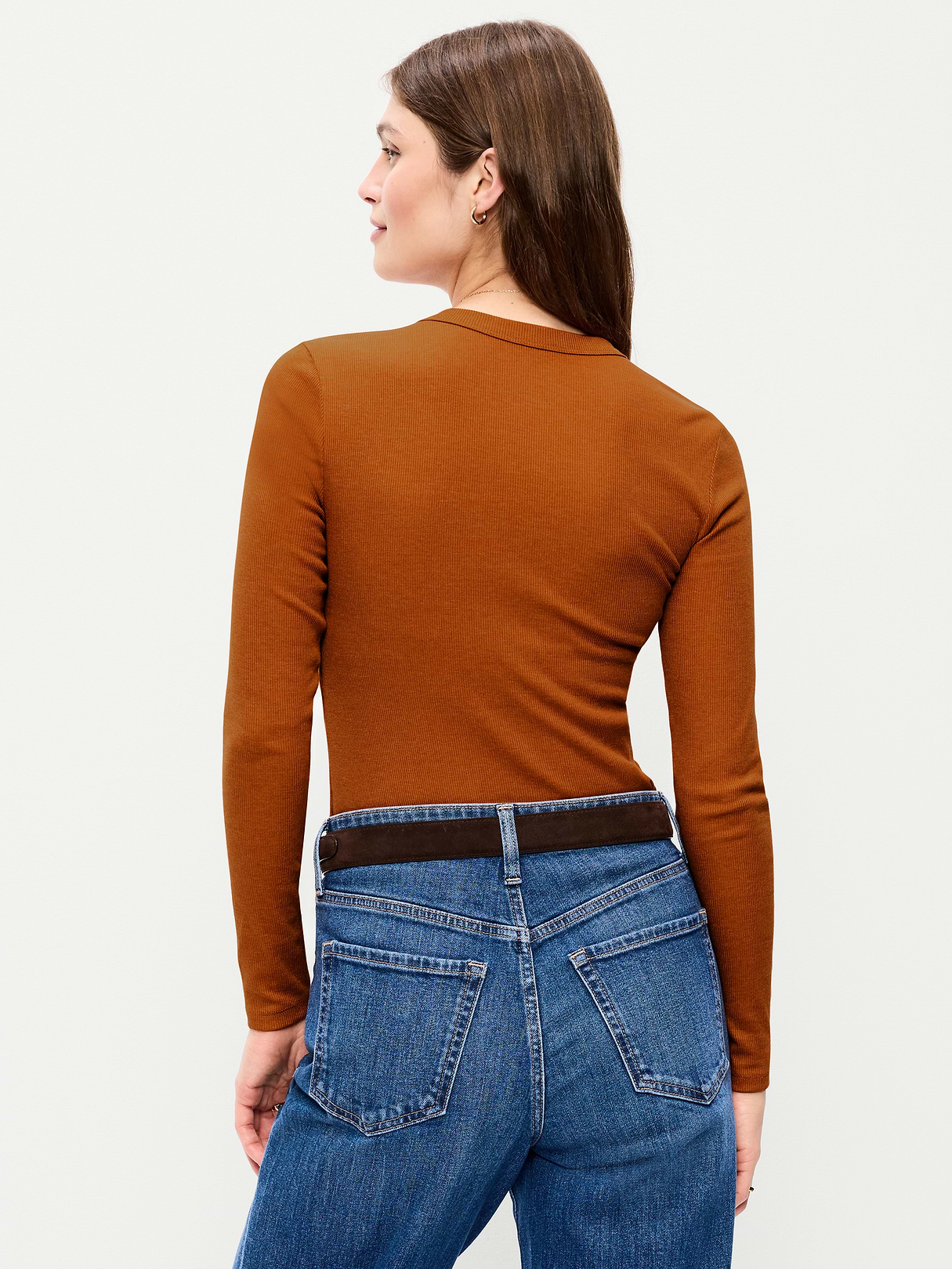 Snug Long-Sleeve Striped Ribbed T-Shirt - Spice of Life