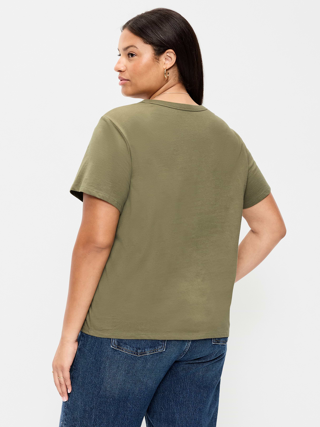 EveryWear Crew-Neck Graphic T-Shirt - Dill Caper