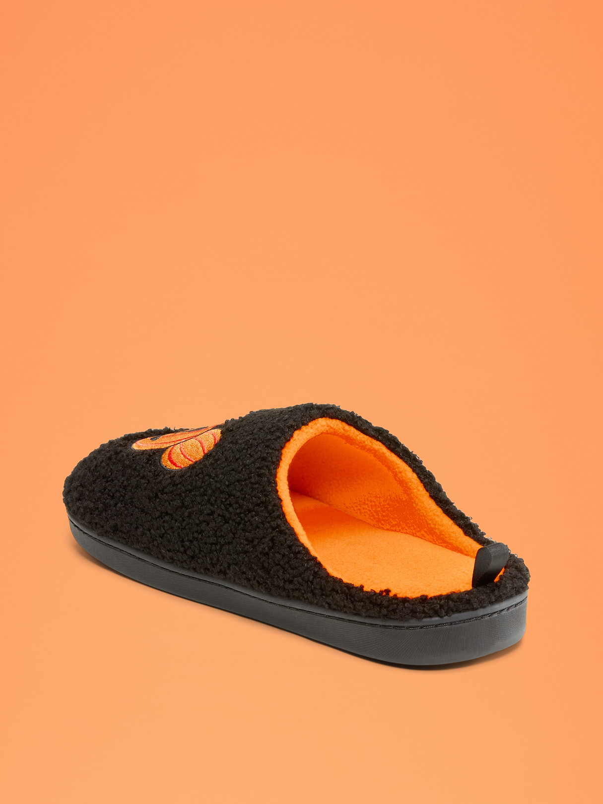 Old Navy x Disney Mickey Mouse Sherpa Slippers for Women - Pumpkin