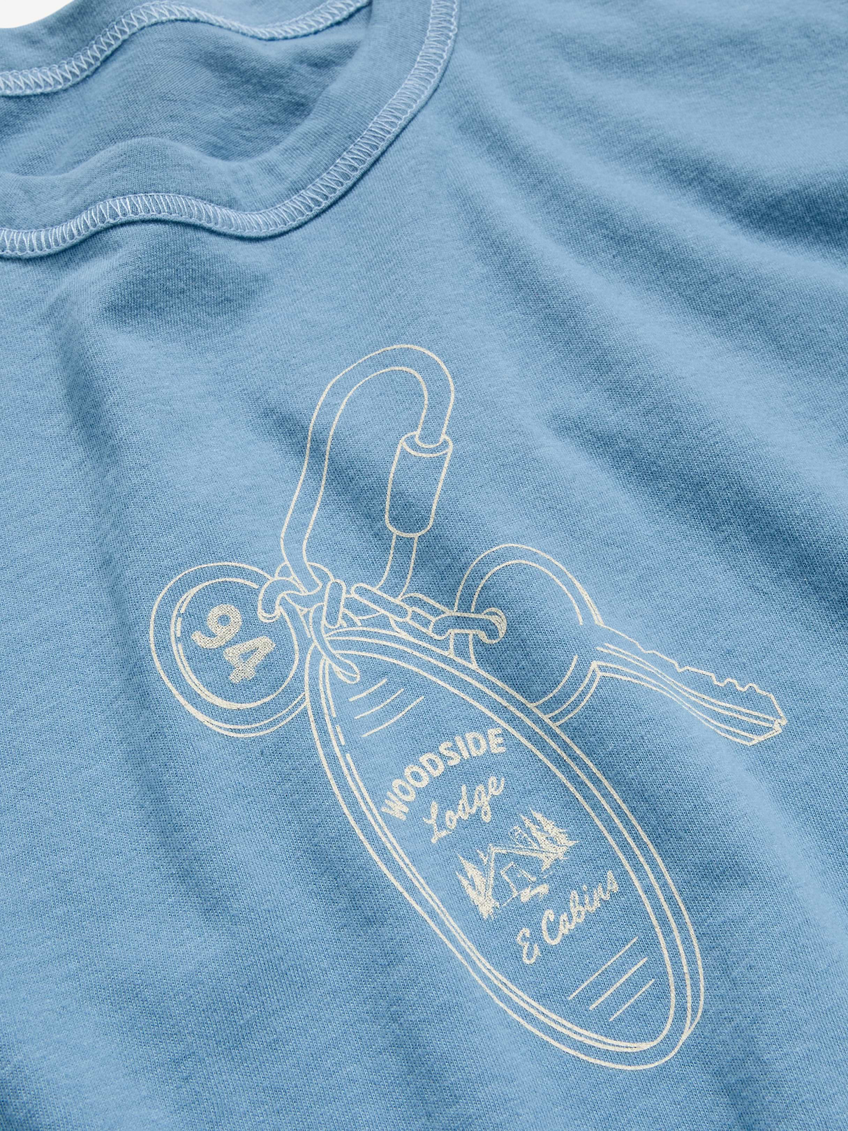 Short-Sleeve Loose Graphic T-Shirt - Naturalist Blue
