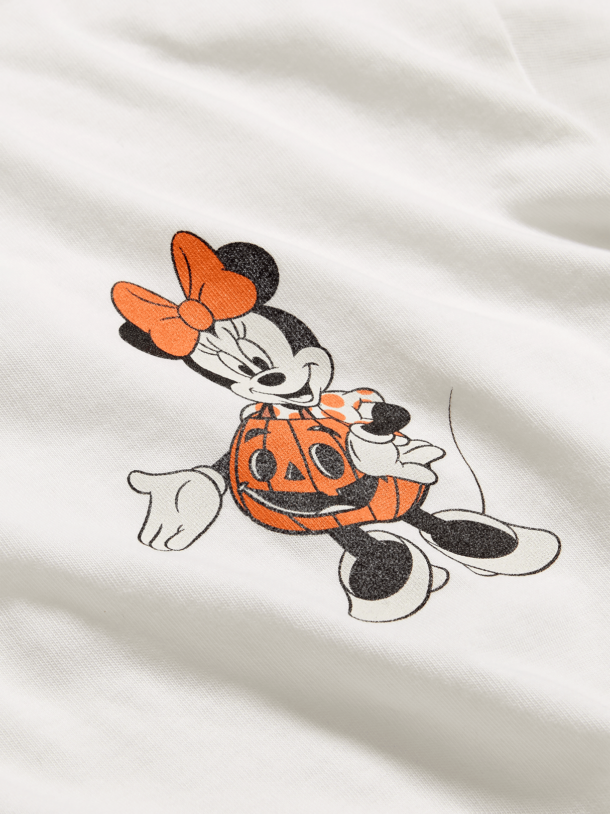 Old Navy x Disney Minnie Mouse Boxy Cropped T-Shirt for Women - Pumpkin
