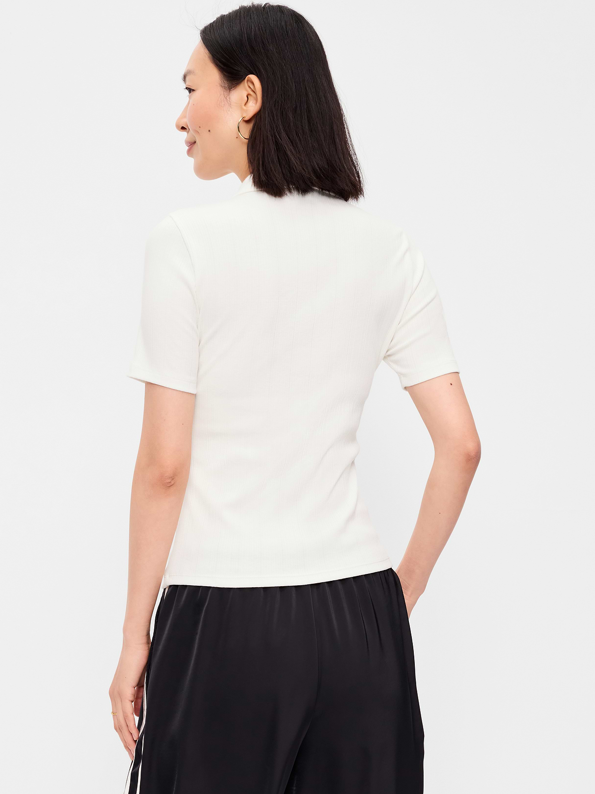 Keyhole Polo Top - Sea Salt