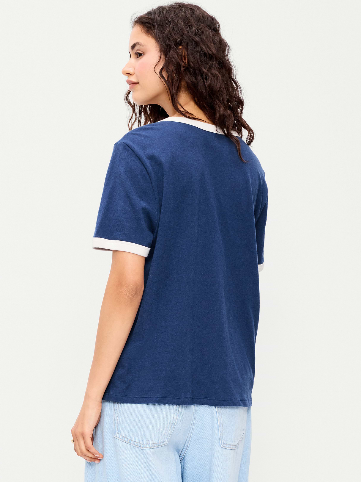 EveryWear Crew-Neck Graphic T-Shirt - Ahoy Navy