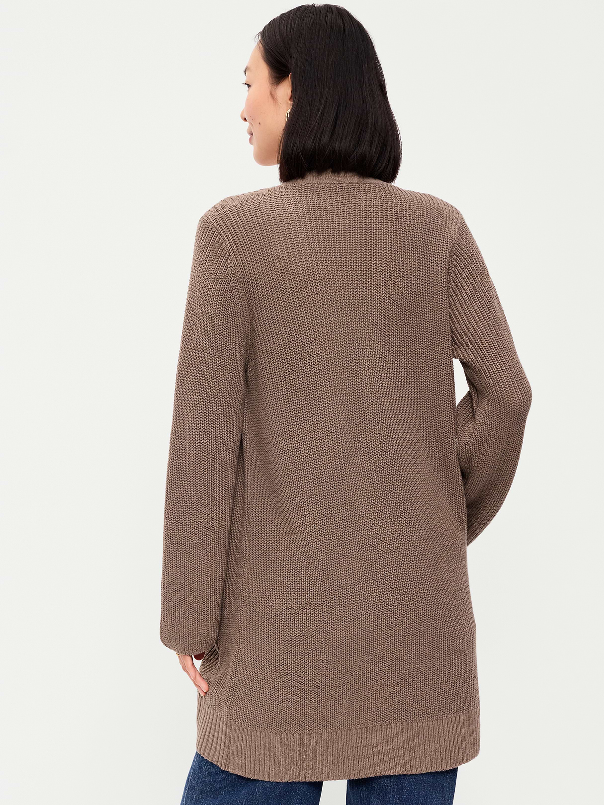 Longline Open-Front Wrap - Chocolate Malted