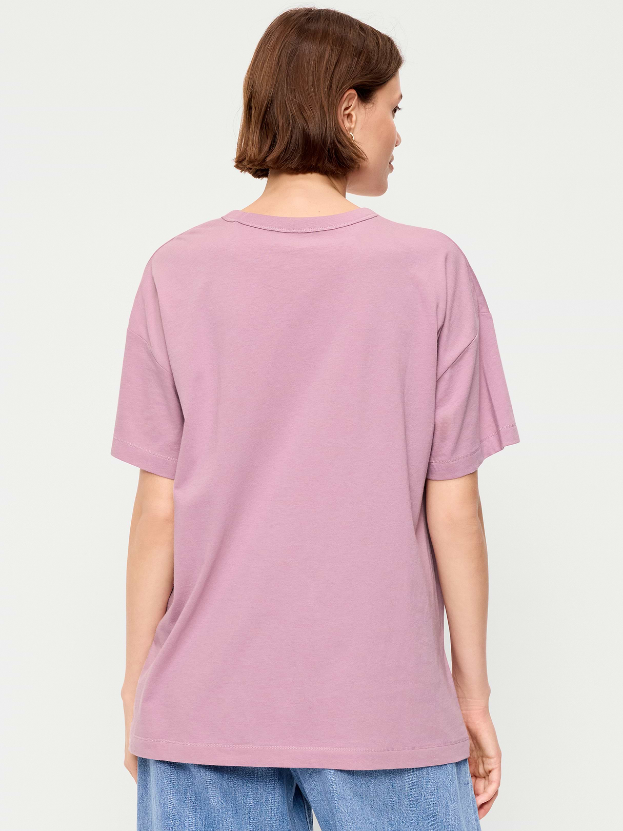Oversized EveryWear Tunic T-Shirt - Rose Dawn