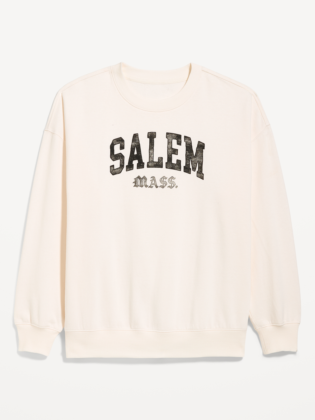 SoComfy Oversized Graphic Sweatshirt - Sea Salt