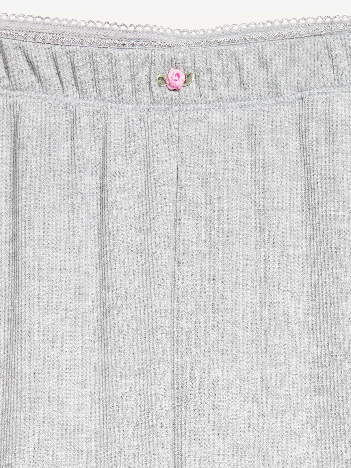 Waffle-Textured Pajama Pants - Heather Gray