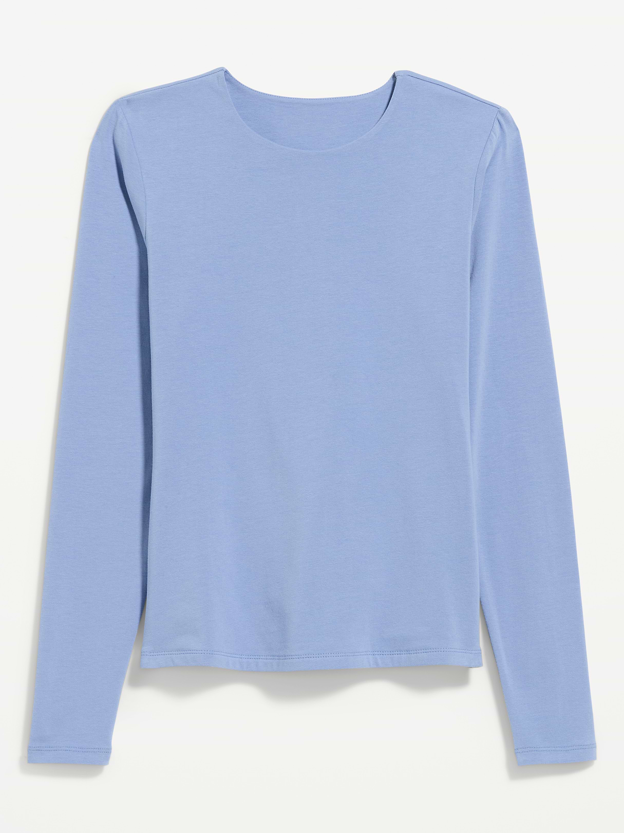 Hug Double-Layer Crew-Neck Long-Sleeve Top - Shady Lane