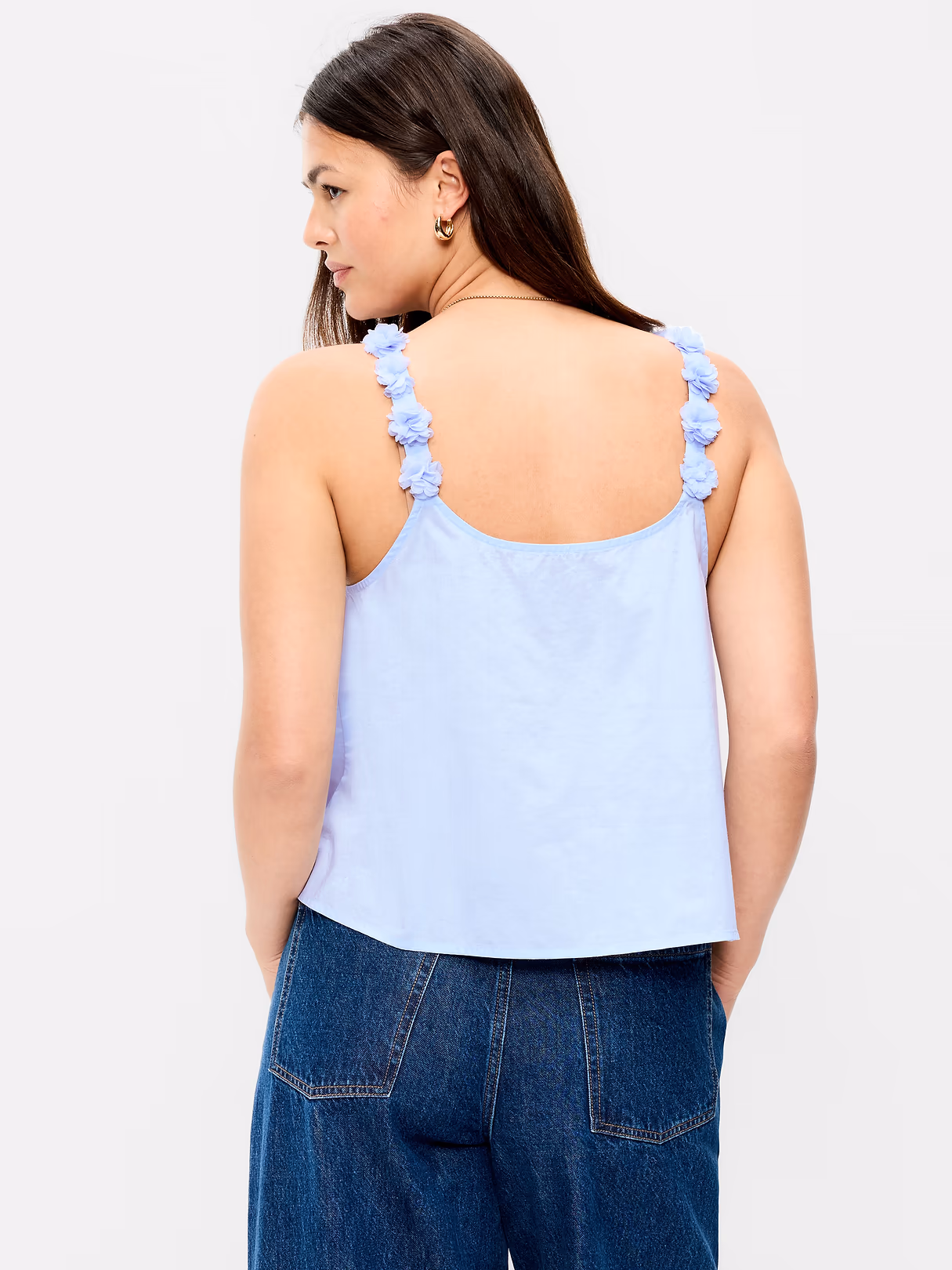 Rosette-Strap Tank Top - Float Your Boat
