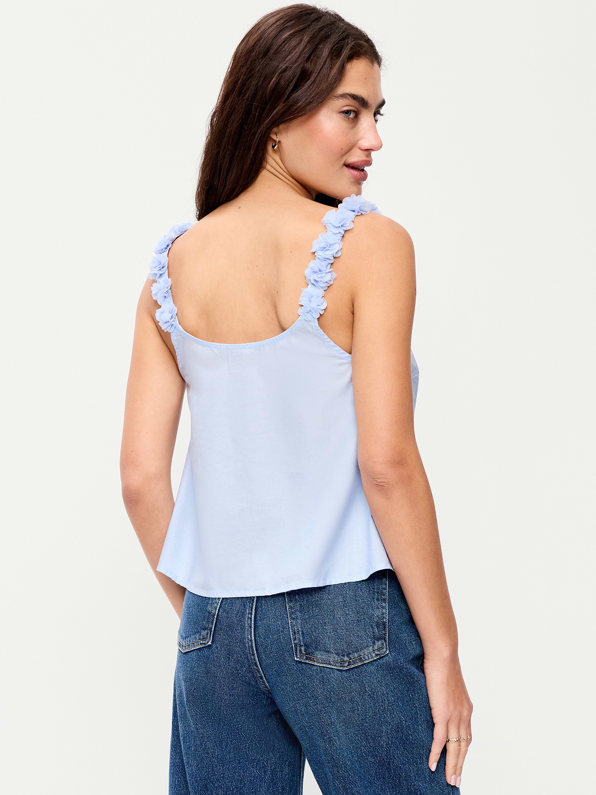 Rosette-Strap Tank Top - Float Your Boat