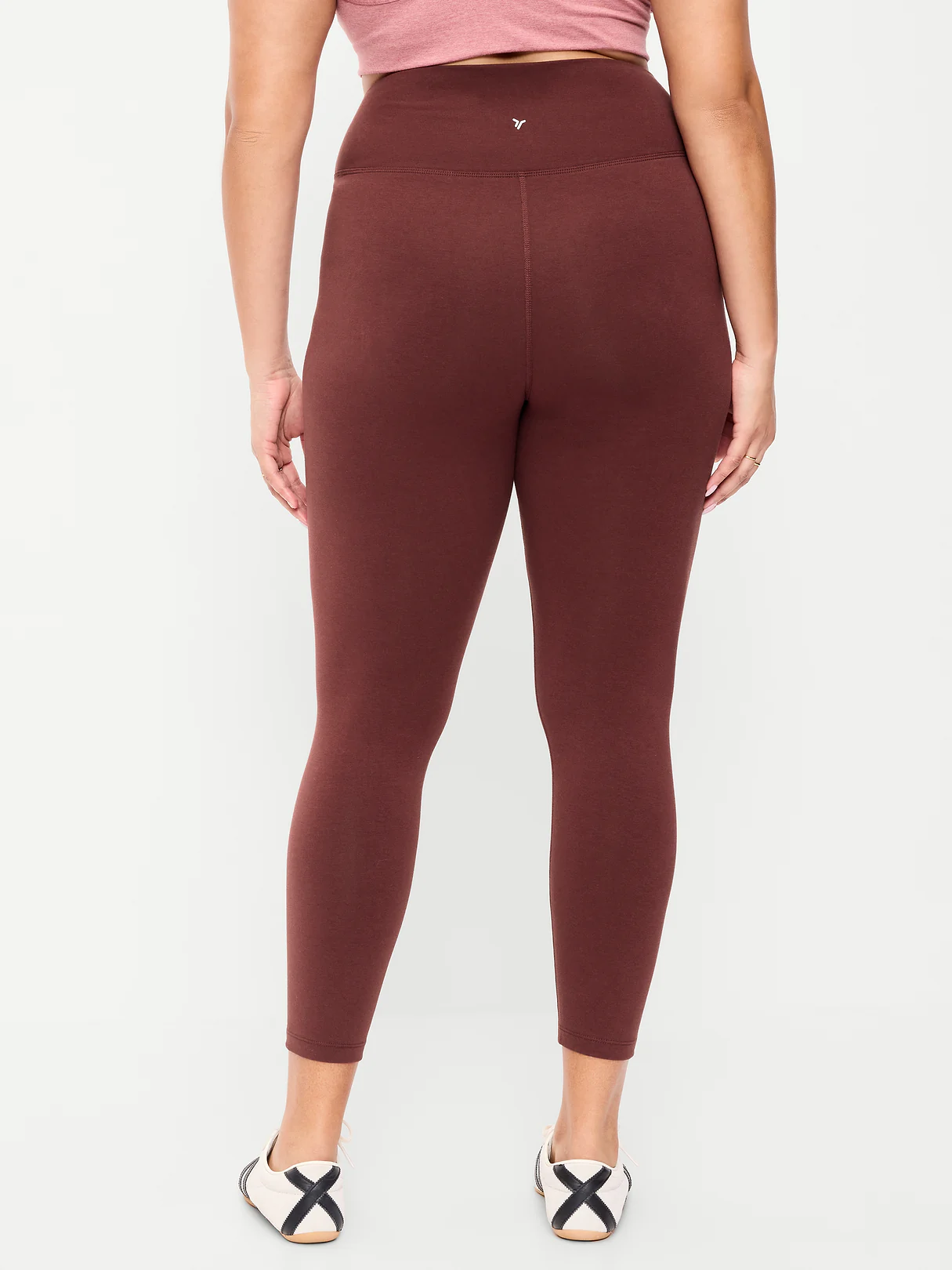 High-Waisted PowerChill 7/8 Cotton Leggings - Wine Tasting