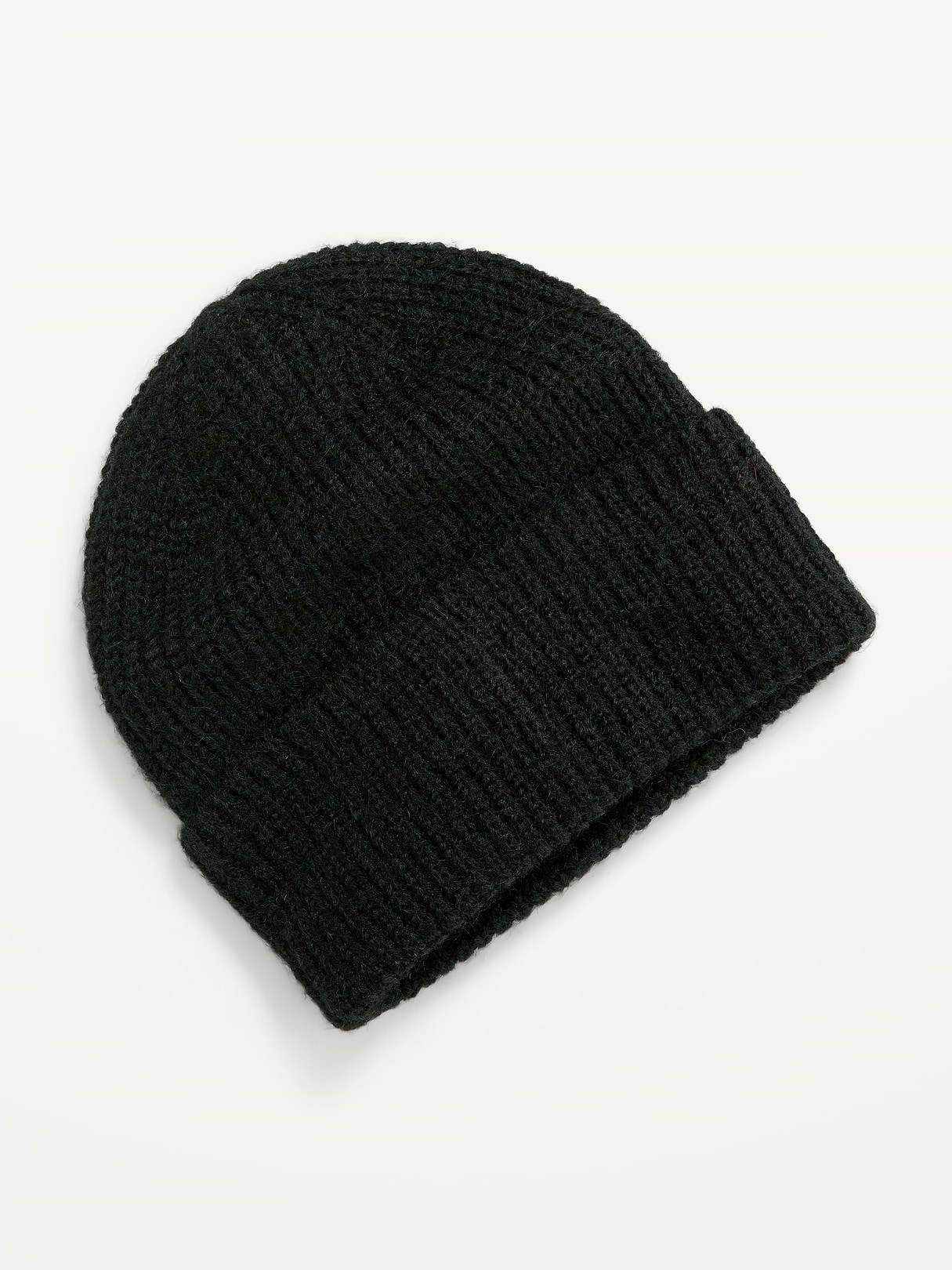 Ribbed Beanie for Women - Black Jack