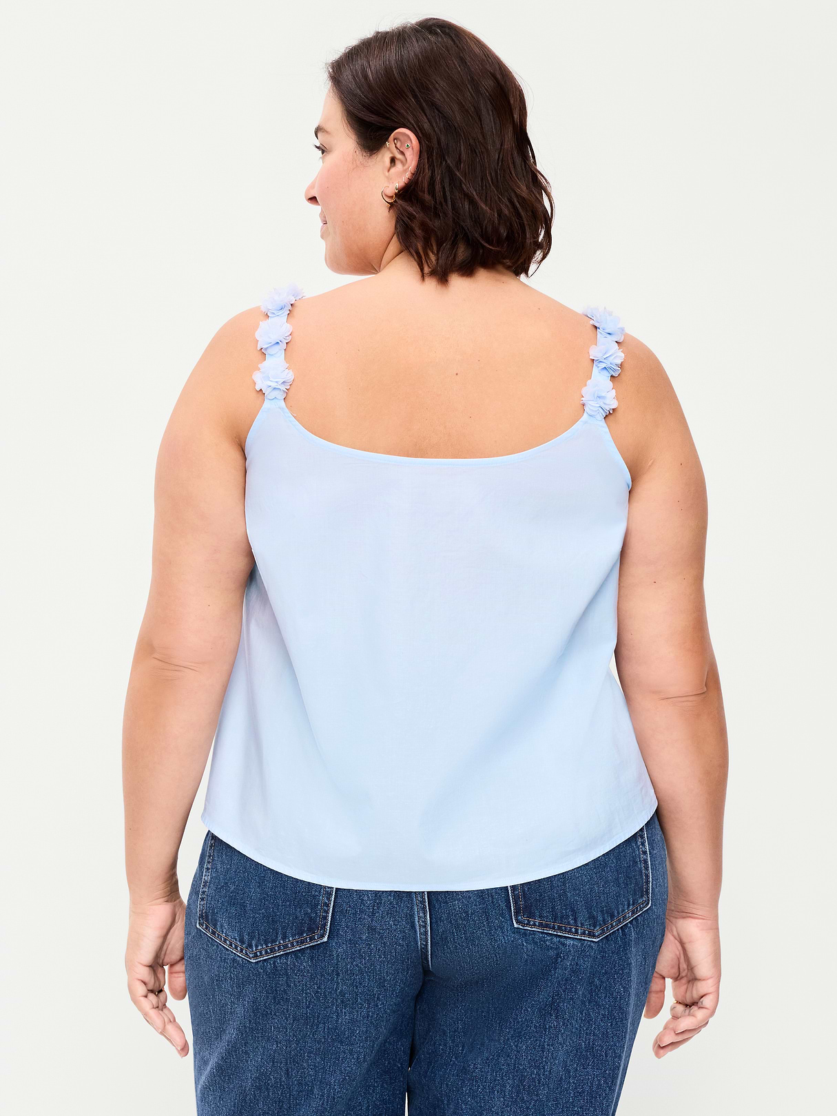 Rosette-Strap Tank Top - Float Your Boat