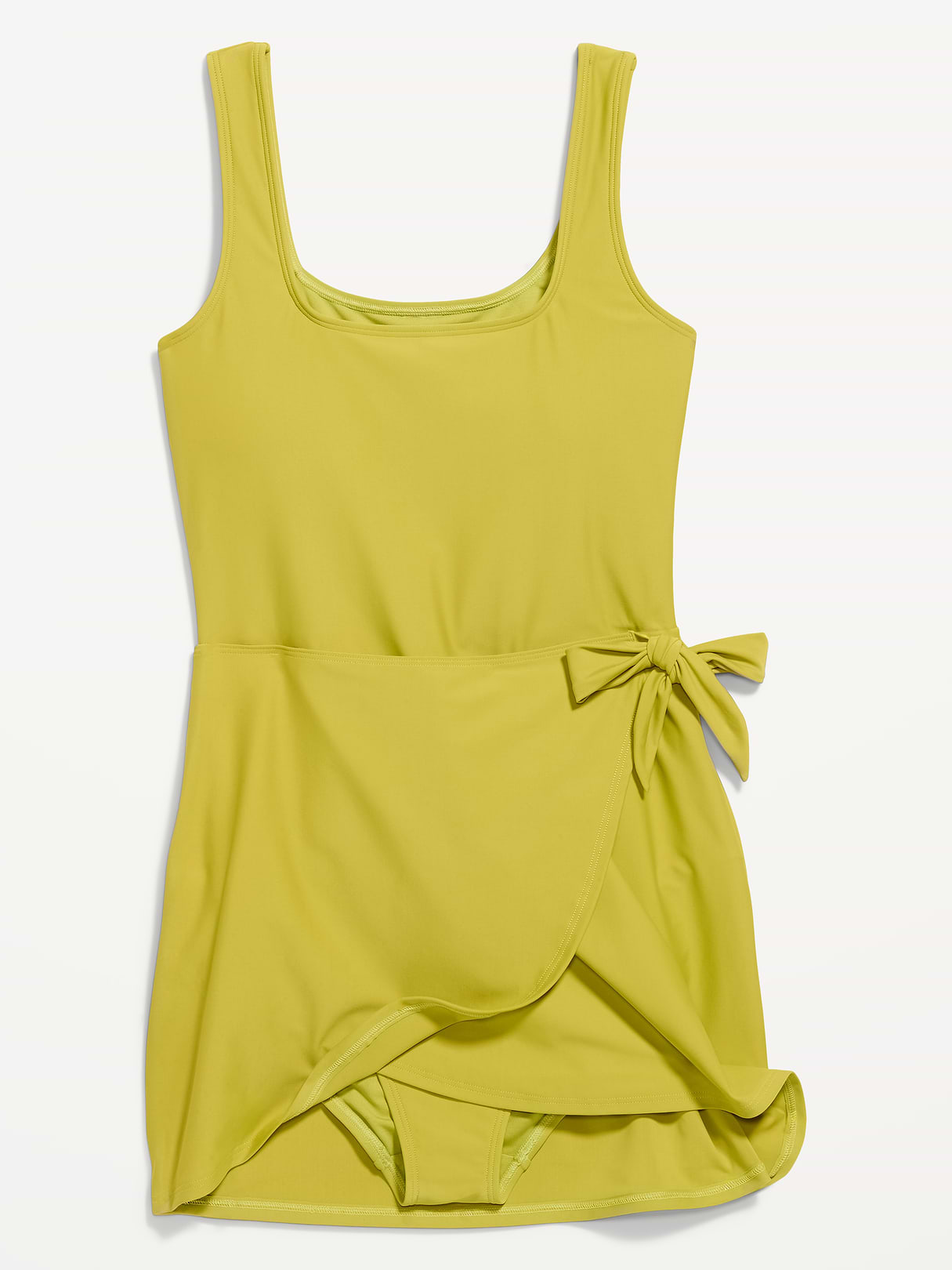 Pique Side-Tie Swim Dress - Lacewing